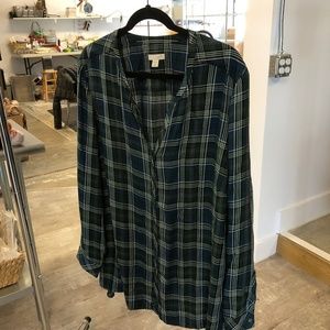 J.Jill Women's Plaid Swing Top size 2X